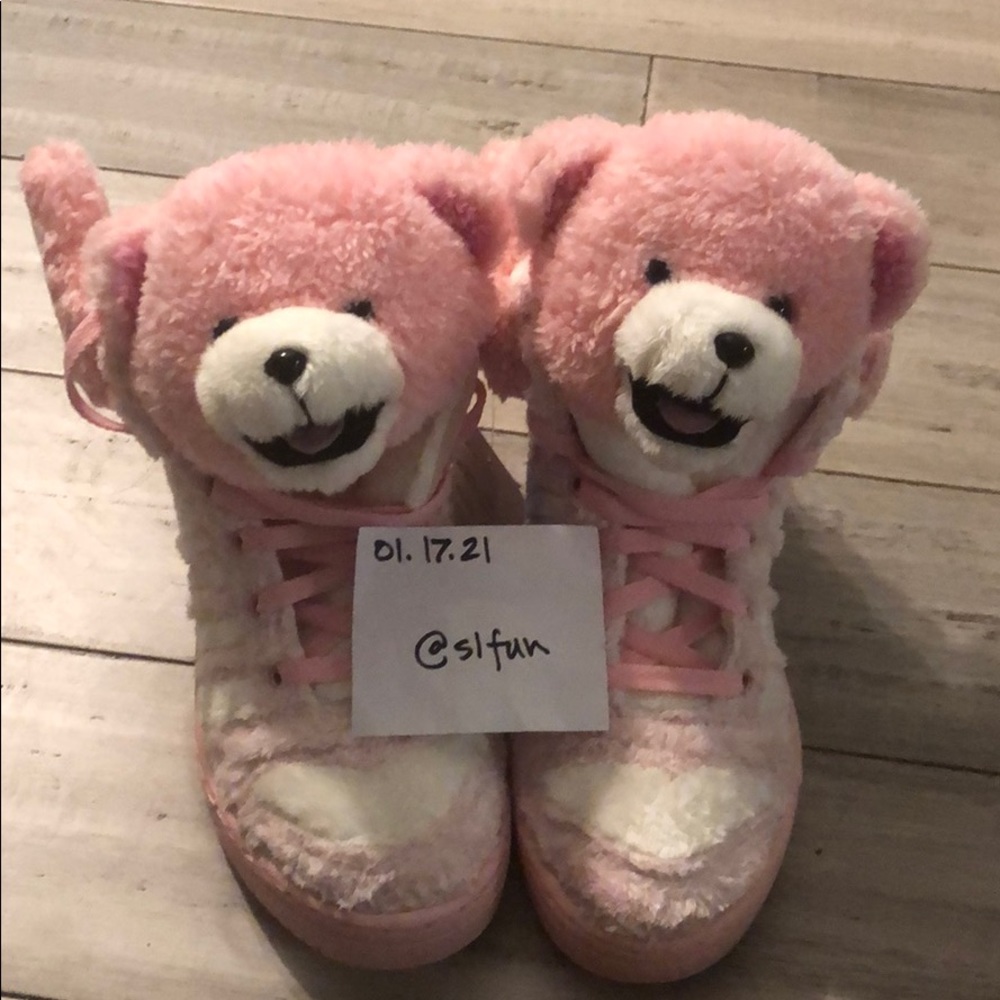 Jeremy Scott x adidas Teddy Bears NWT (pink 💕)